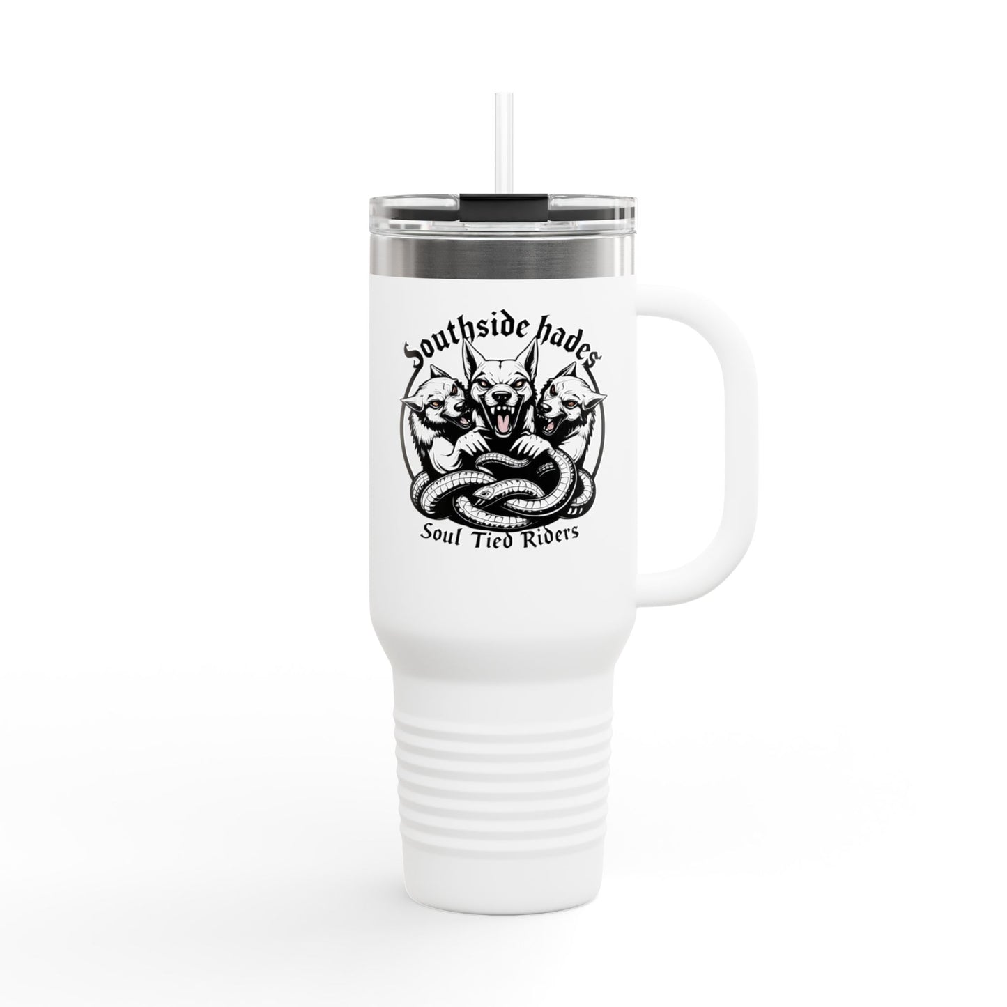 New Age Hades Travel Mug, 40oz - Unique Gift for Riders, Travel Mug, Drink Cooler, Custom Insulated Cup, Perfect for Adventures