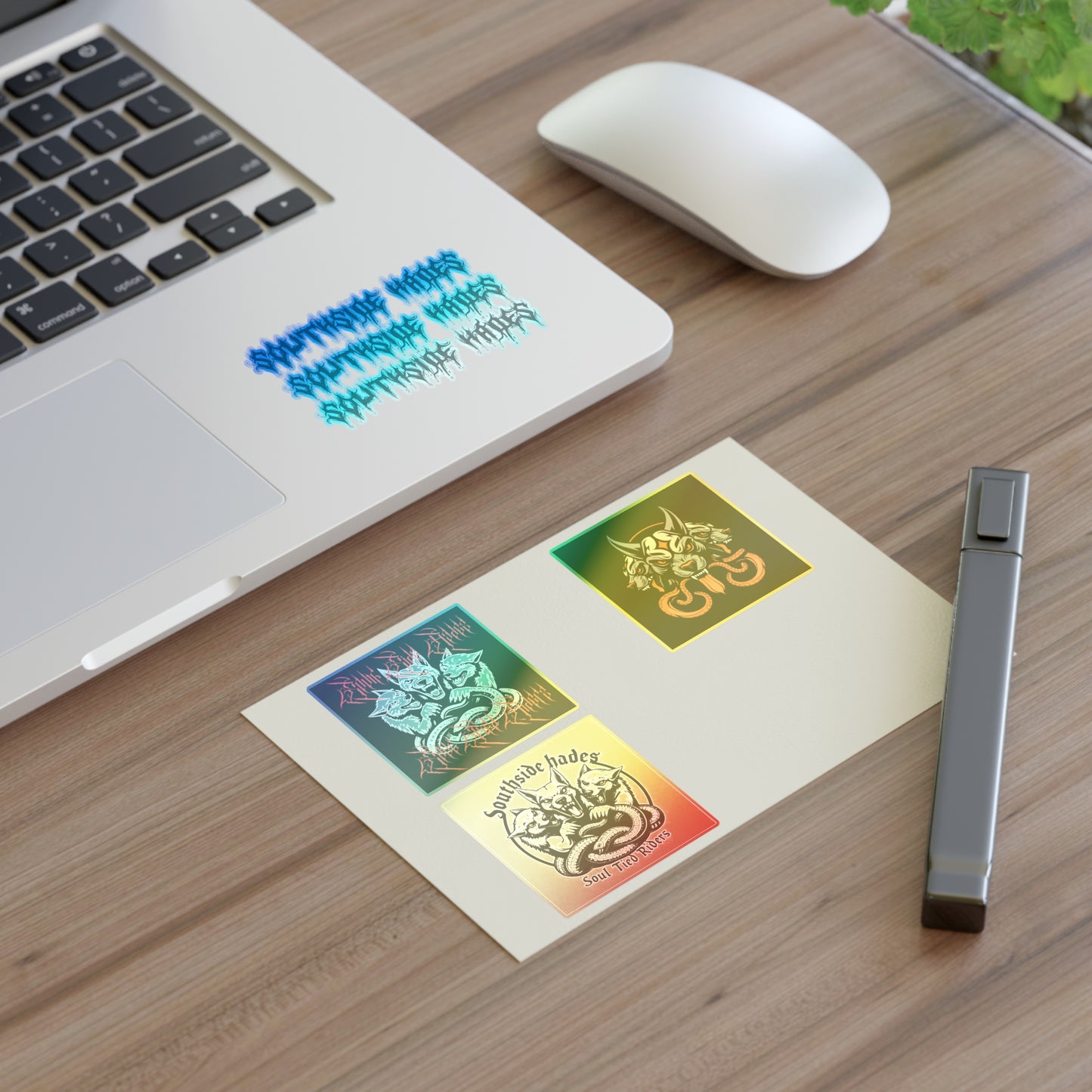 S.S.H. Sticker Sheets, Edgy Vinyl Decals for Bikers, Soul Tied Riders, Laptop & Phone Stickers