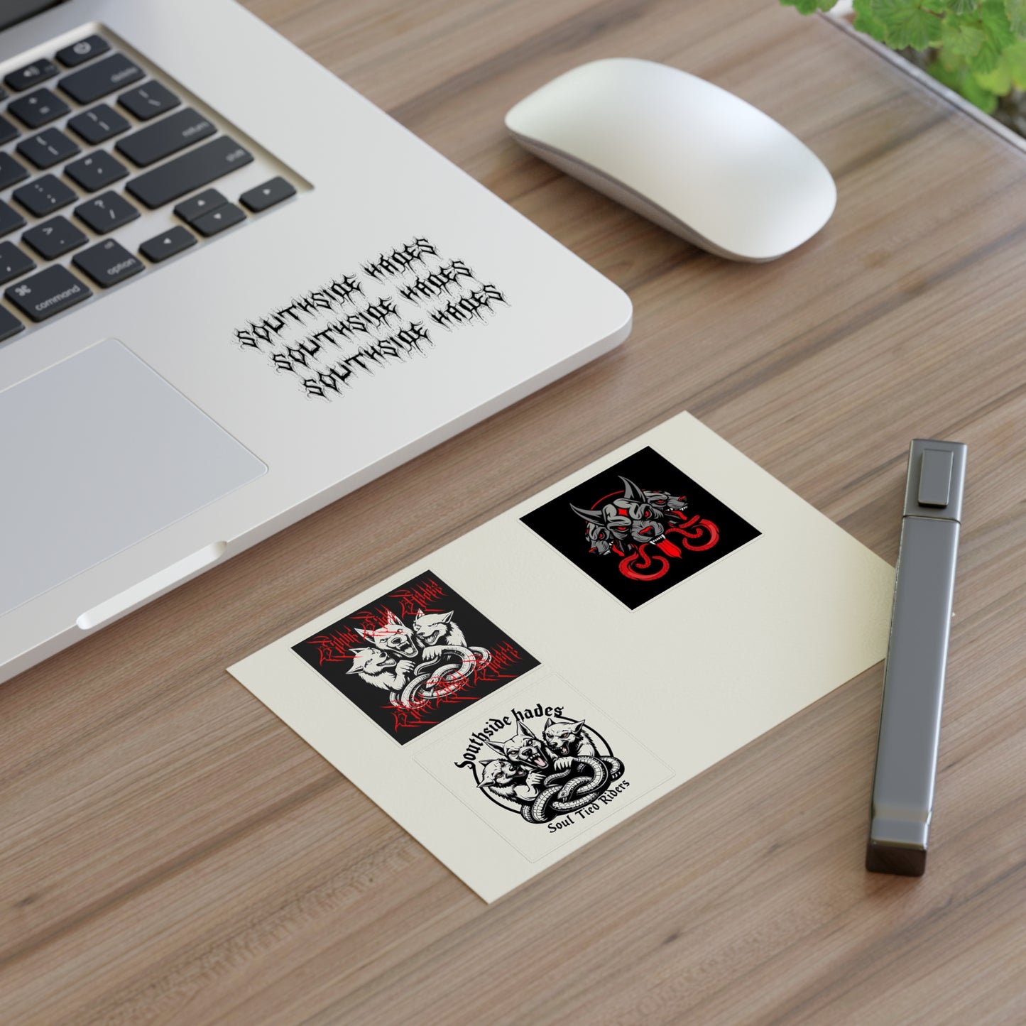 S.S.H. Sticker Sheets, Edgy Vinyl Decals for Bikers, Soul Tied Riders, Laptop & Phone Stickers