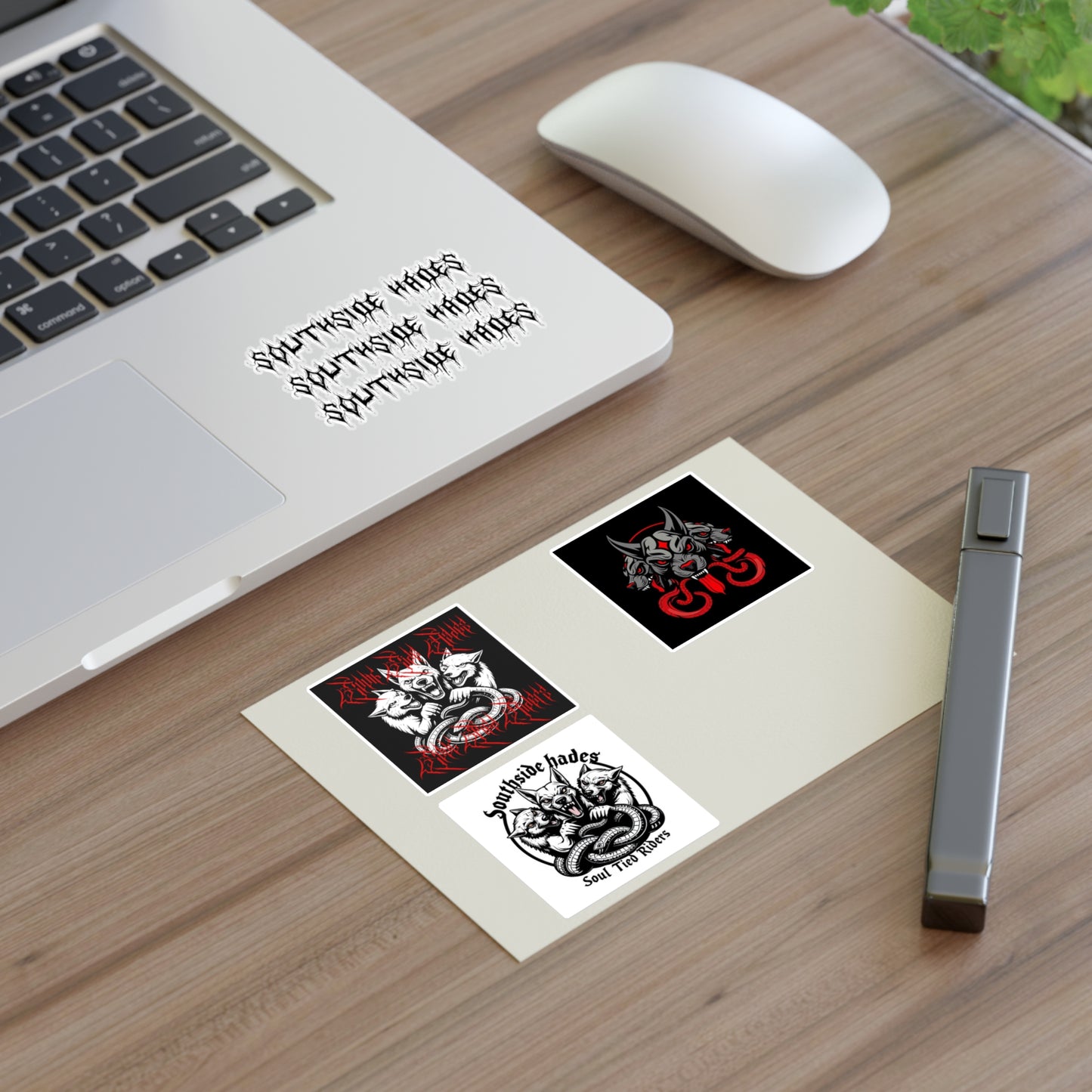 S.S.H. Sticker Sheets, Edgy Vinyl Decals for Bikers, Soul Tied Riders, Laptop & Phone Stickers