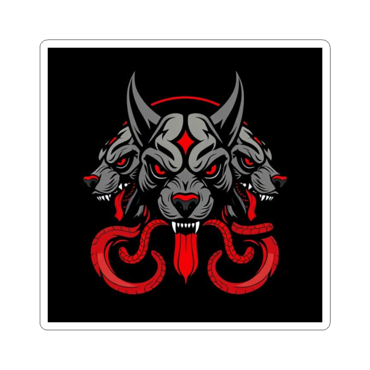 O.G. Cerberus Sticker | Great for Laptop Decor, Personal Belongings, Perfect Gift for Bikers